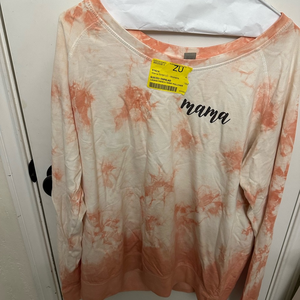 Tie dyed. Mama sweatshirt